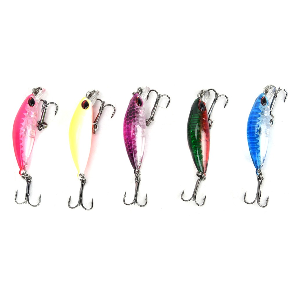 Fishing Hook Treble - 5 sztuk sztucznych przynęt typu minnow