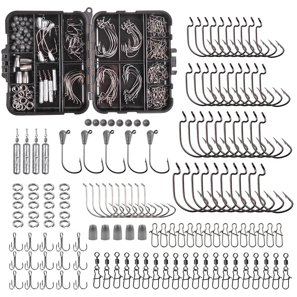 Fishing Hook Jig - 166 SZTUK Pudełko na sprzęt wędkarski