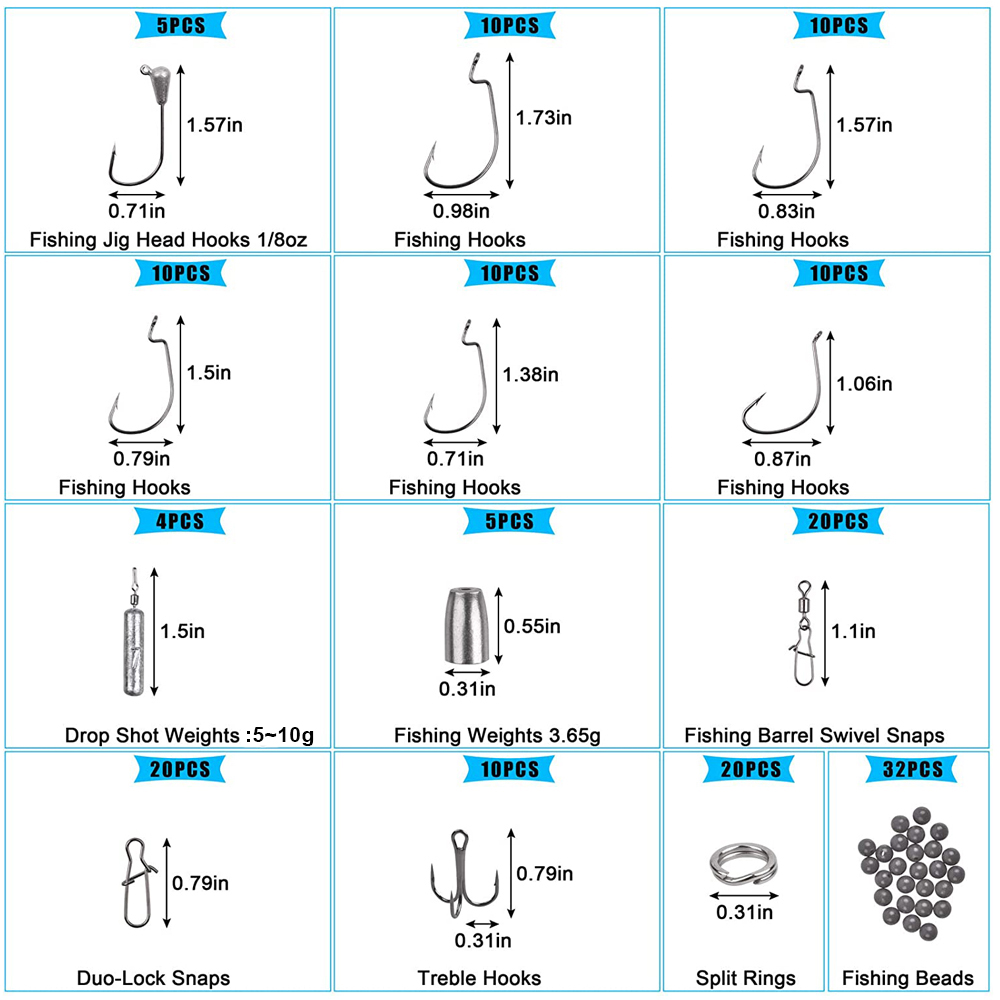 166 SZTUK Pudełko na sprzęt wę – Fishing Hook Jig recenzja i cena