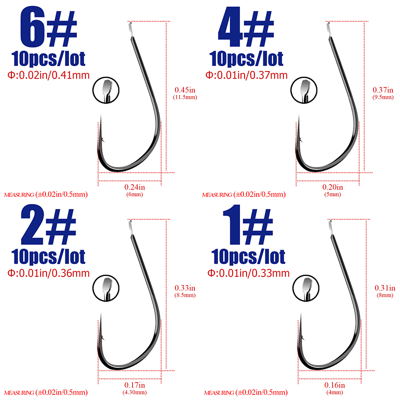 40 sztuk Rozmiar 1 # -18 #   C – Fishing Hook Barbless recenzja i cena