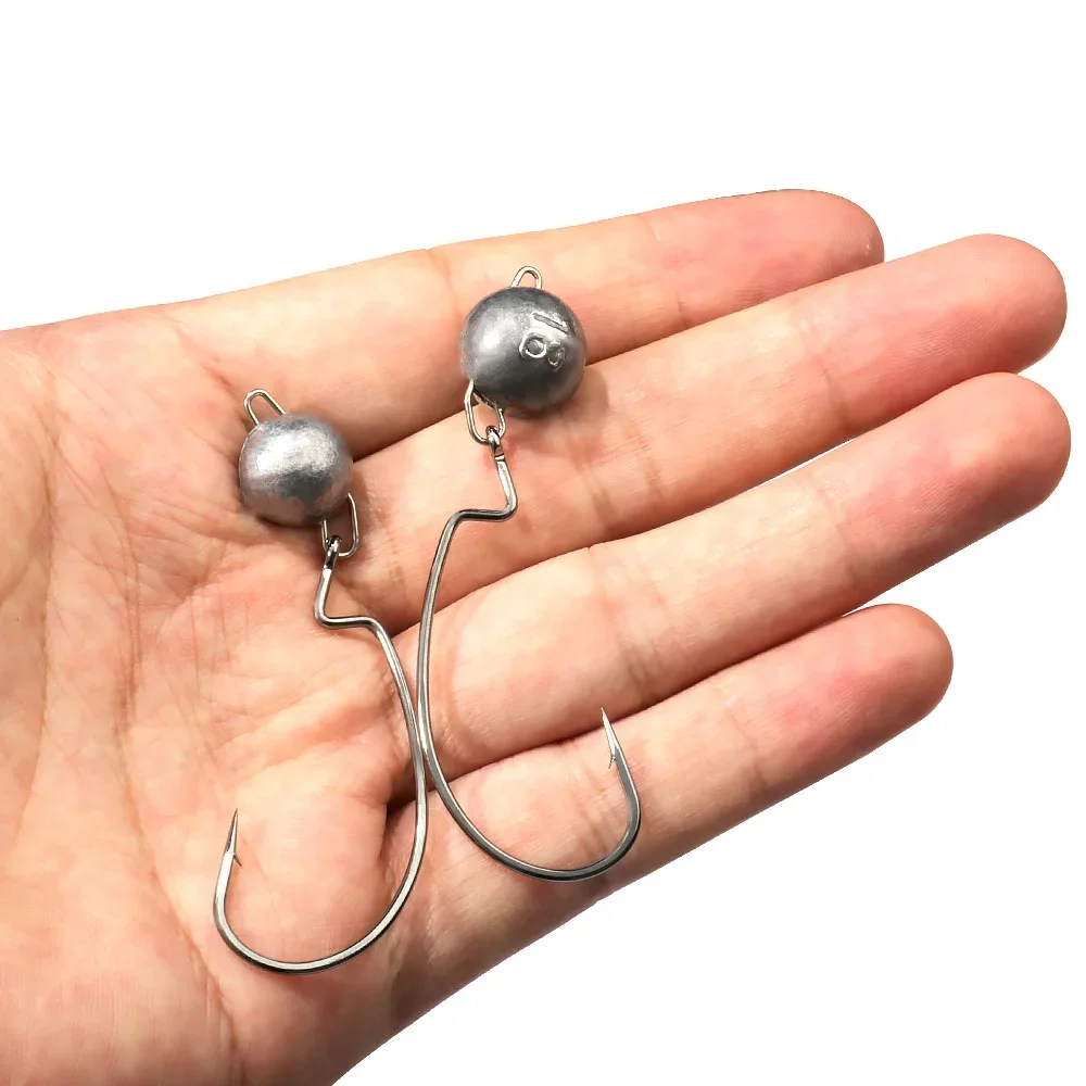 5 szt. Metalowe główki jigowe  – Fishing Hook Offset recenzja i cena