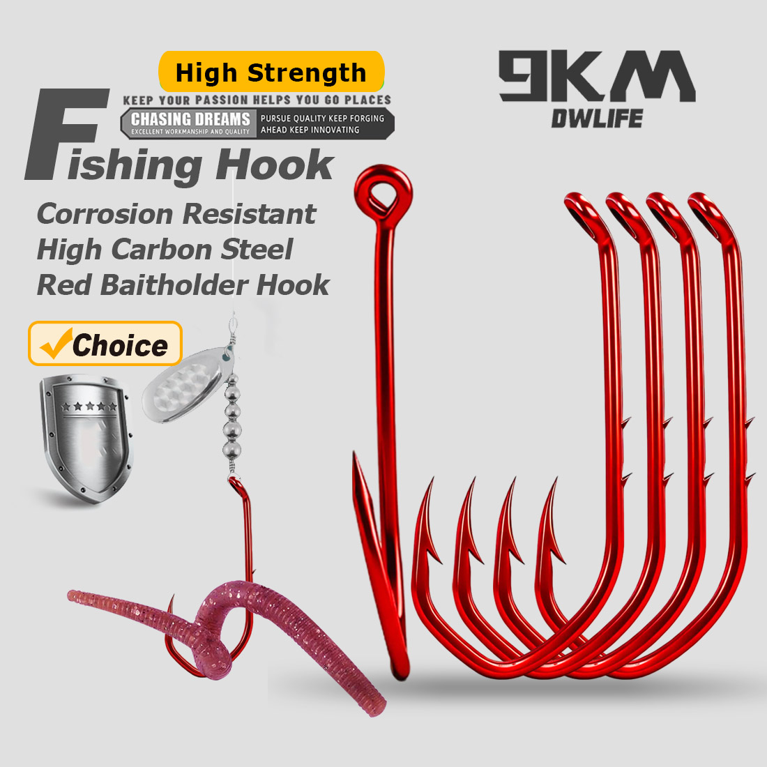 Haczyk 9KM Baitholder 50-100 s – Fishing Hook Offset recenzja i cena